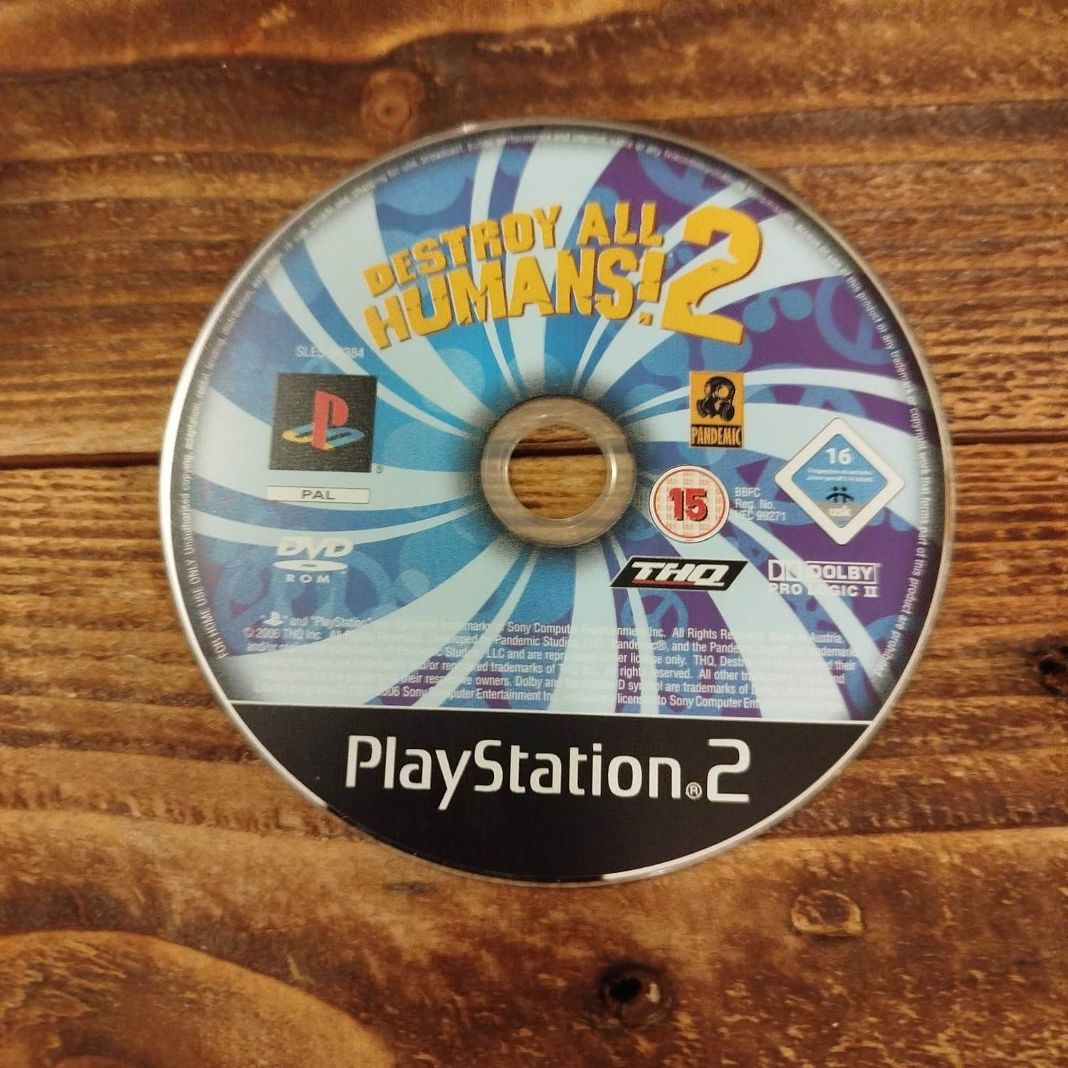 Destroy All Humans 2 (PS2) Disc Only - 8-Bit Exchange (8BitX)