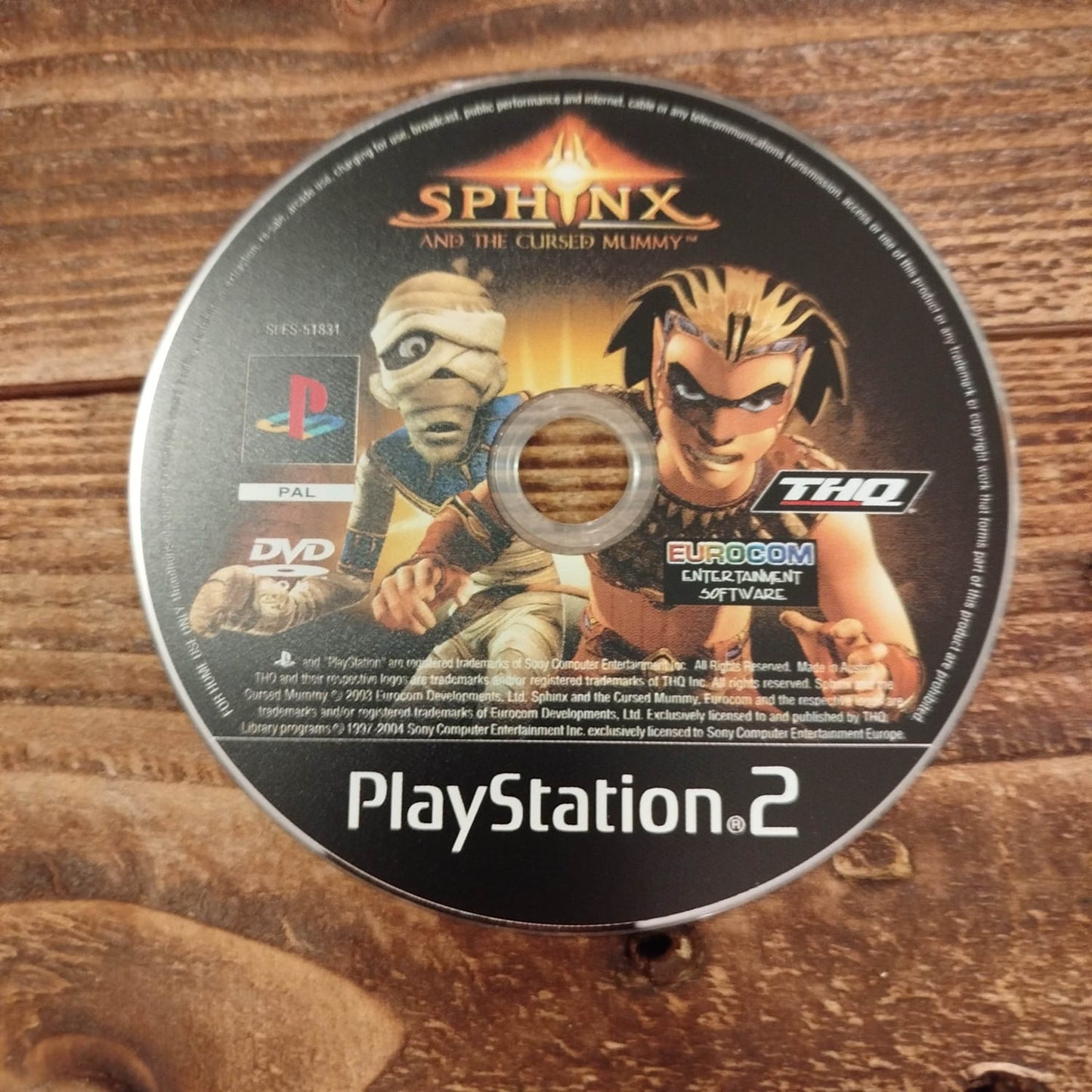 Sphynx and the curdsed Mummy (PS2) Disc Only - 8-Bit Exchange (8BitX)
