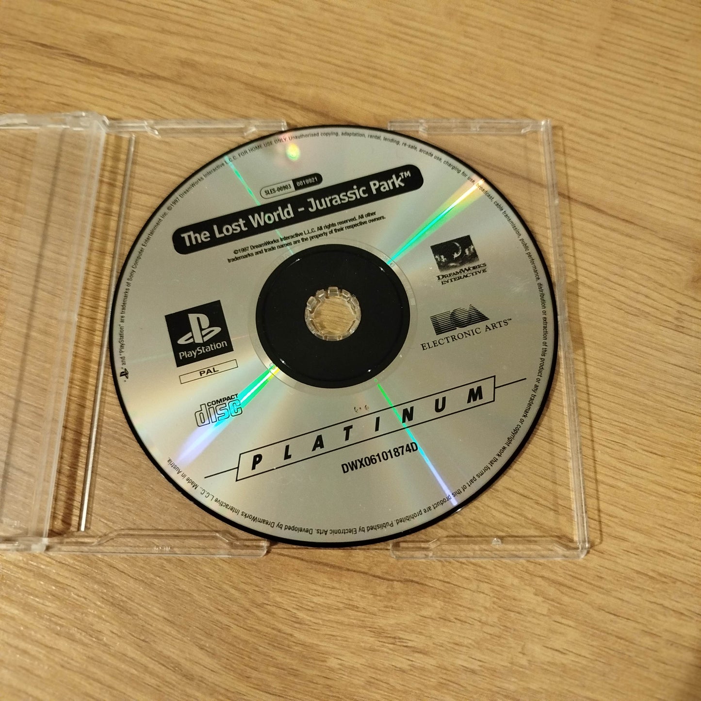 The Lost World Jurassic Park Disc only PS1