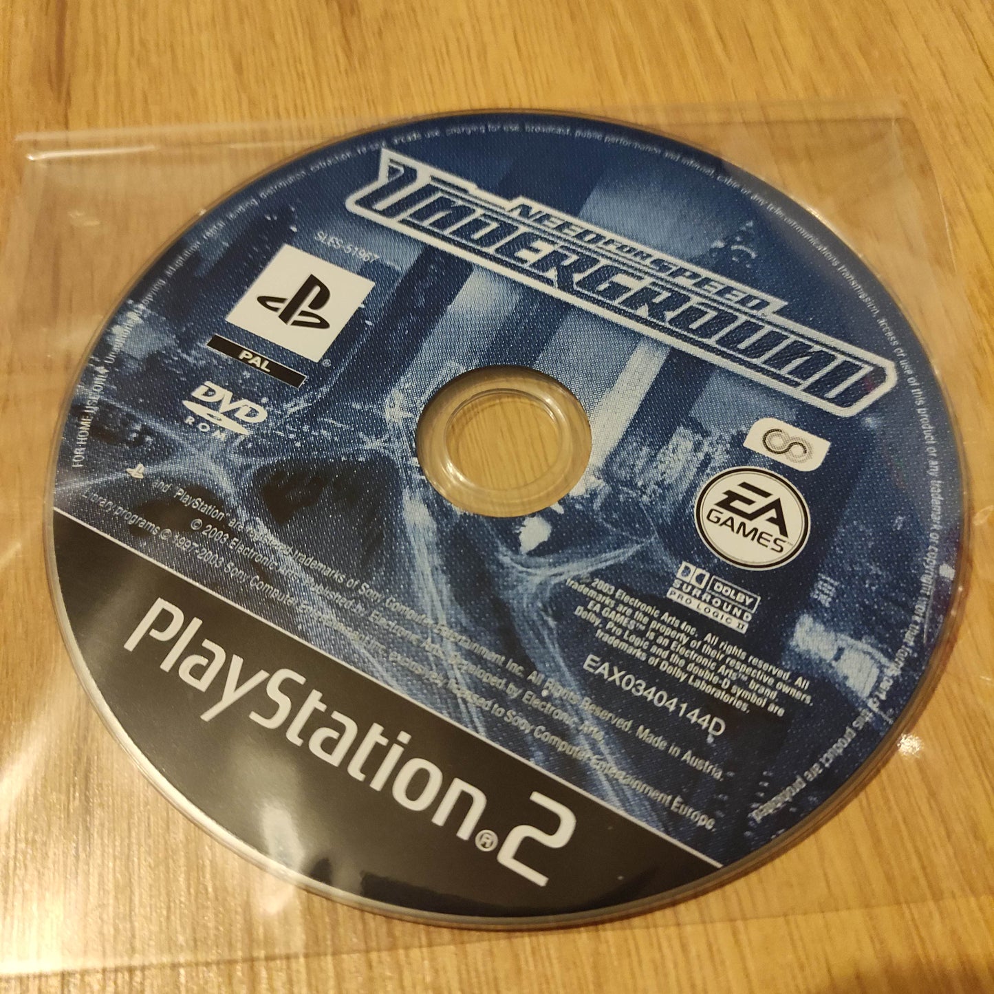 Need for Speed Underground Disc Only PS2