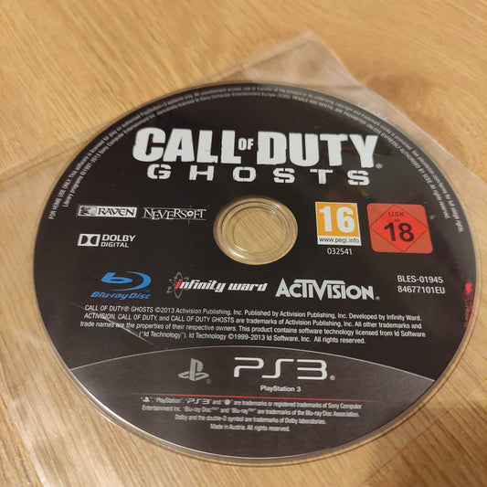 Call of Duty Ghosts Disc Only PS3