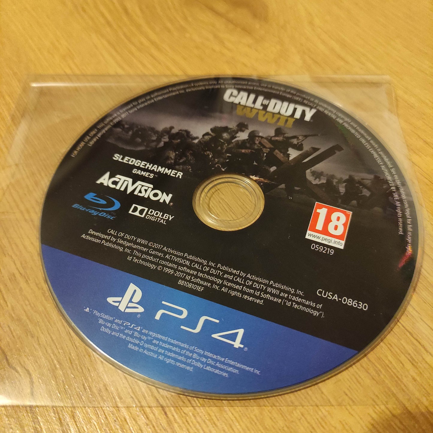 Call of Duty WWII Disc Only Disc Only (PS4)