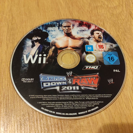 Smackdown vs Raw 2011 Disc Only Wii