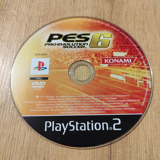 PES 6 Disc Only PS2