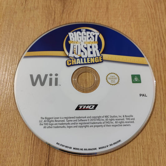 The Biggest Loser Challenge Disc Only Wii