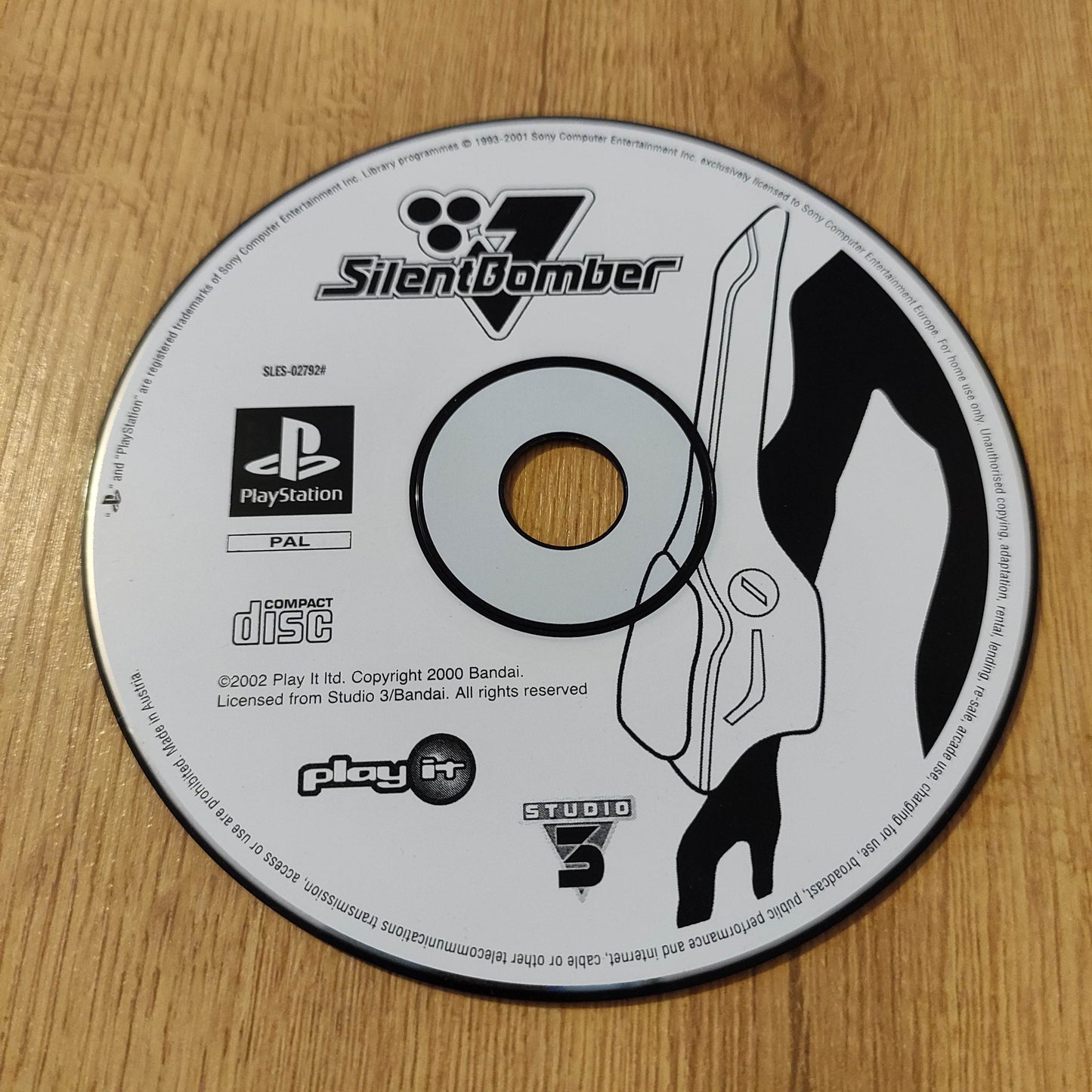Silent Bomber Disc Only PS1