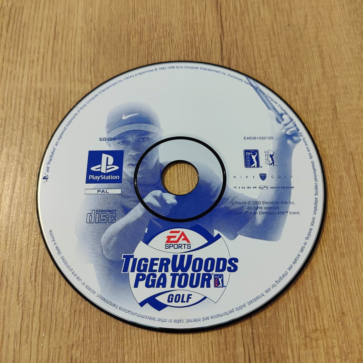Tiger Woods PGA Tour Disc Only PS1