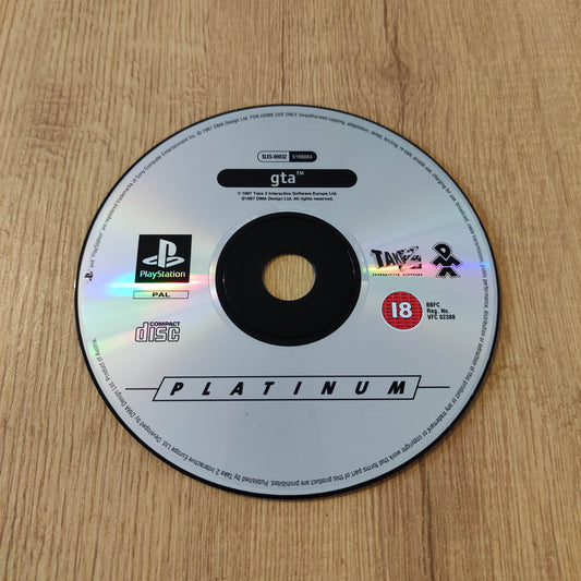 GTA Platinum Disc Only PS1