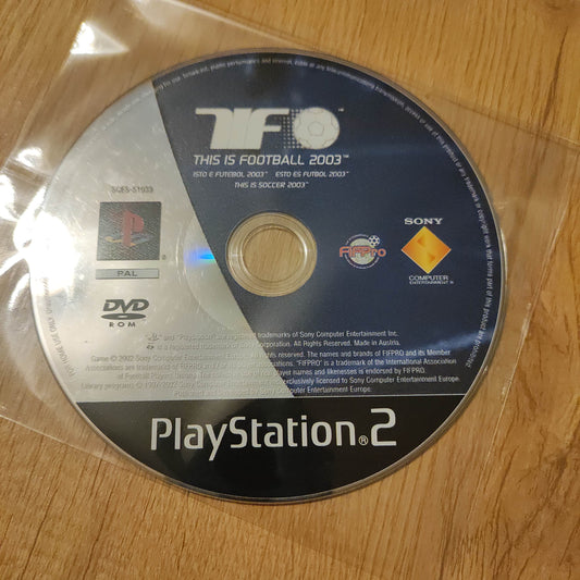 This is Football 2003 Disc Only PS2