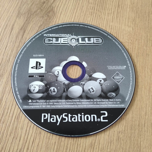 International CUE CLUB Disc Only PS2