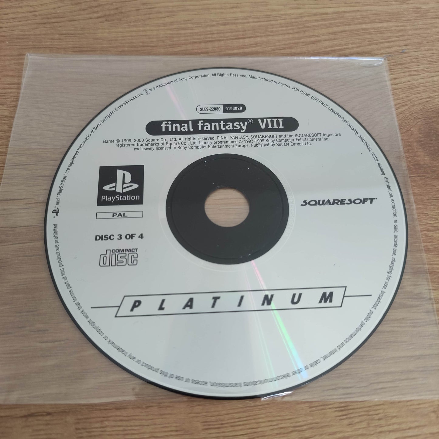 Final Fantasy VIII Disc Only PS1