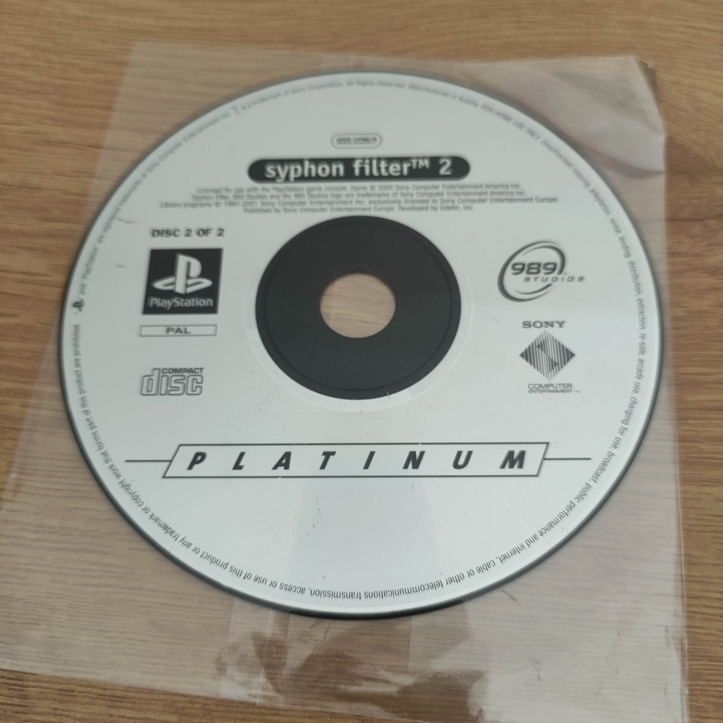 Syphon Filter 2 (Platinum) Disc Only PS1