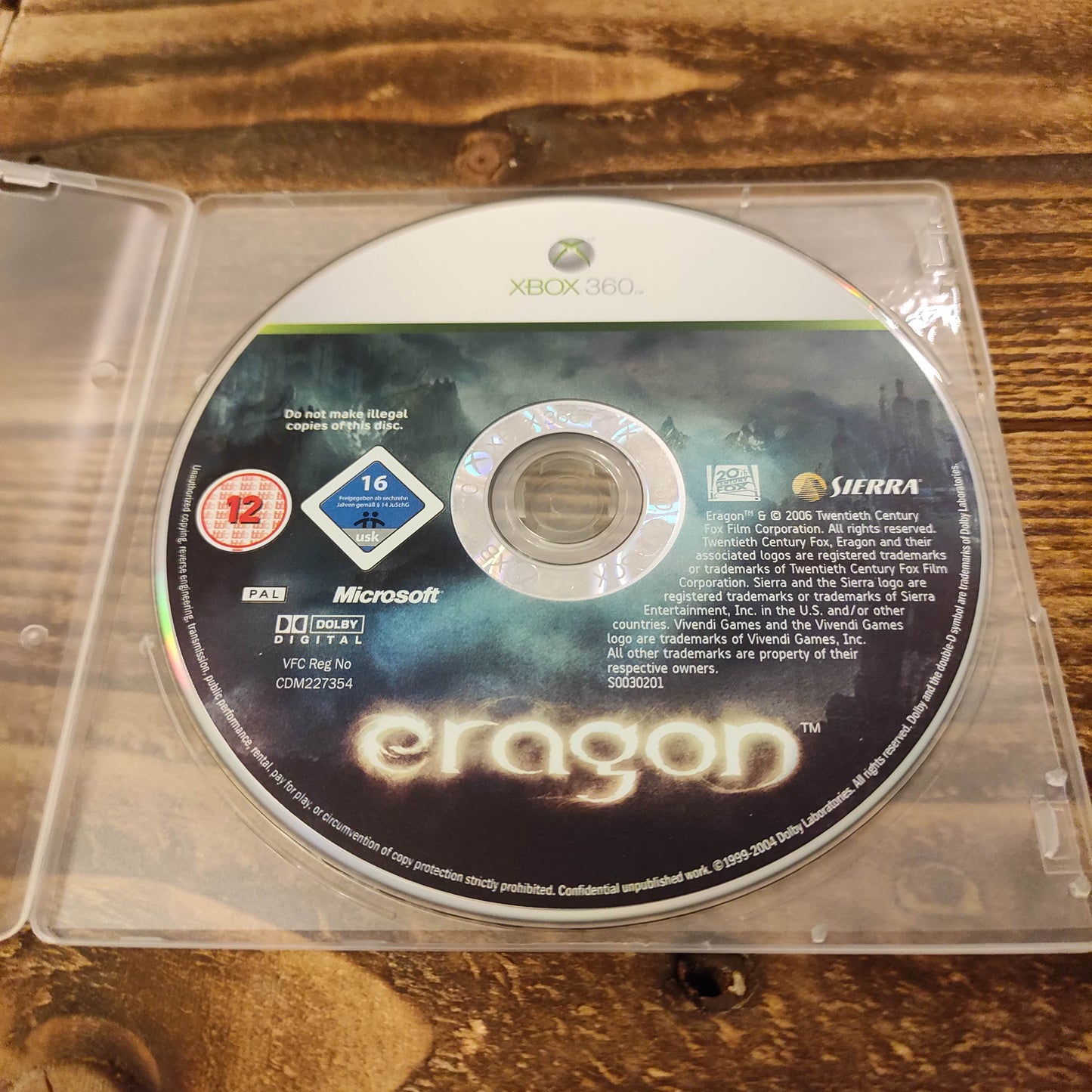 Eragon Disc Only (XBox 360)