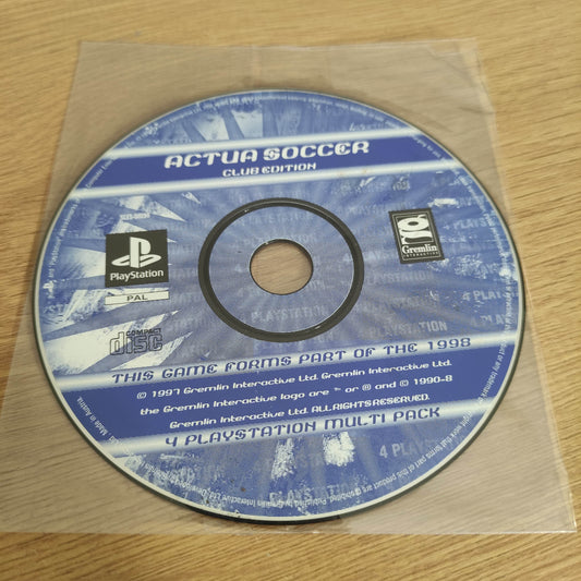 Actua Soccer Club Edition Disc Only Ps1