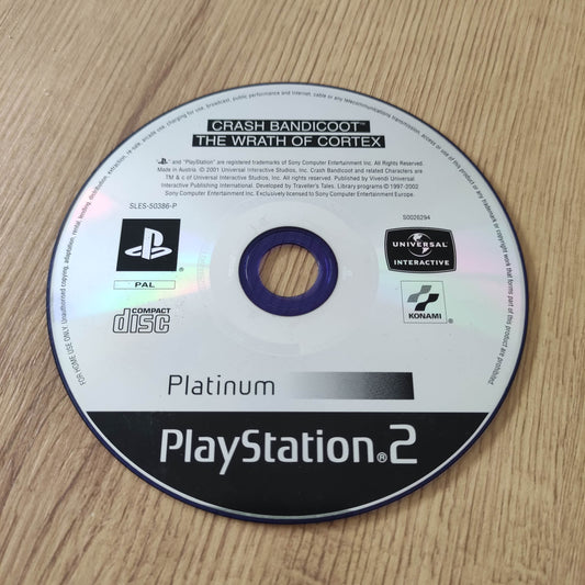 Crash Bandicoot The Wrath of Cortex Disc Only PS2