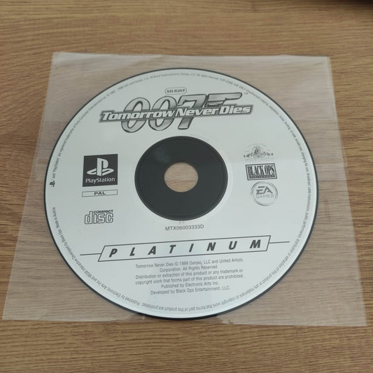 Tomorrow never dies (Platinum) Disc Only PS1