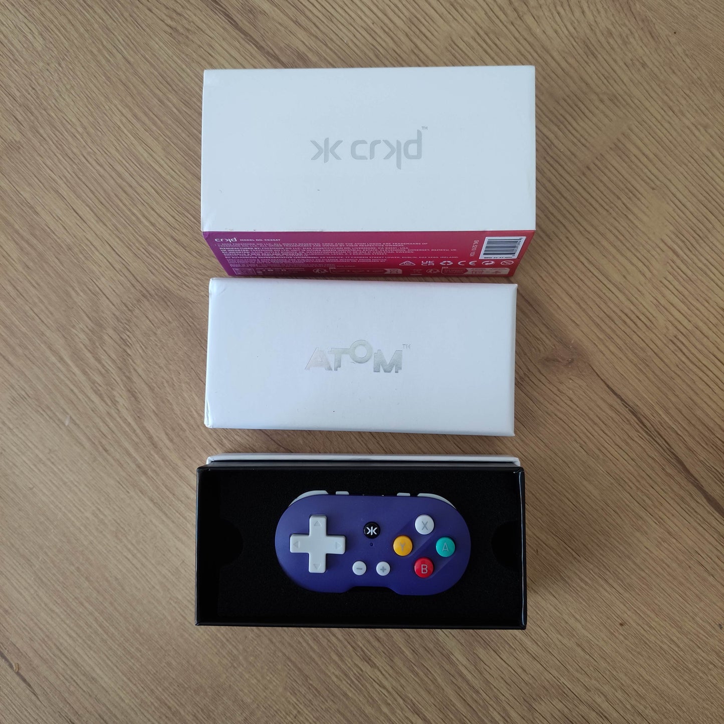 CRKD Atom keychain controller (New)Nintendo® Switch™, PC/Mac, Mobile/Tablet