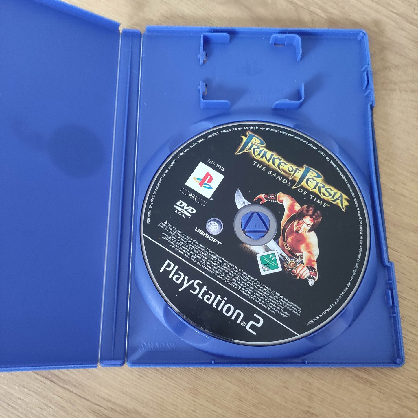 Prince of Persia The Sands of Time PS2 No Art Work on case