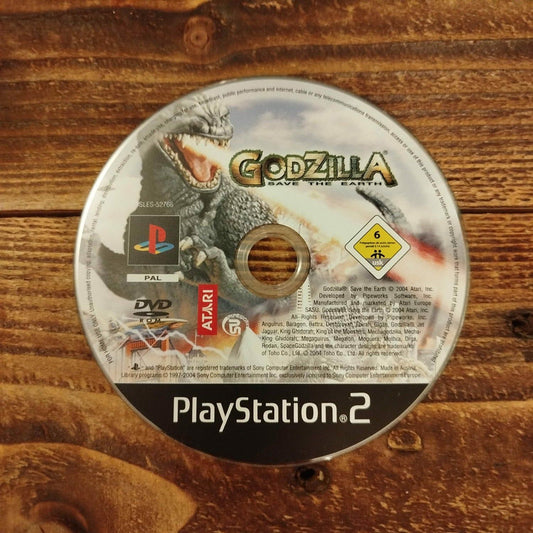 Godzilla, Save the earth (PS2) Disc Only - 8-Bit Exchange (8BitX)
