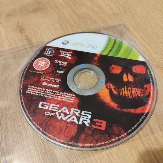 Gears of War 3 Disc Only  Xbox 360