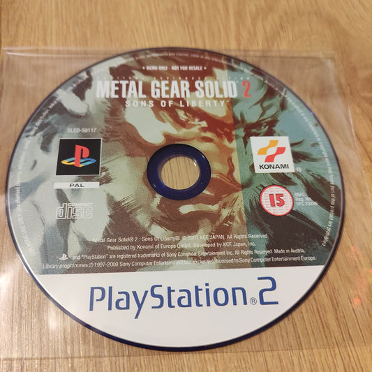 Metal Gear Solid 2 Disc Only PS2