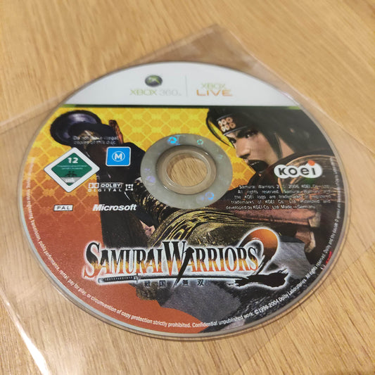 Samurai Warriors Disc Only 2 Xbox 360