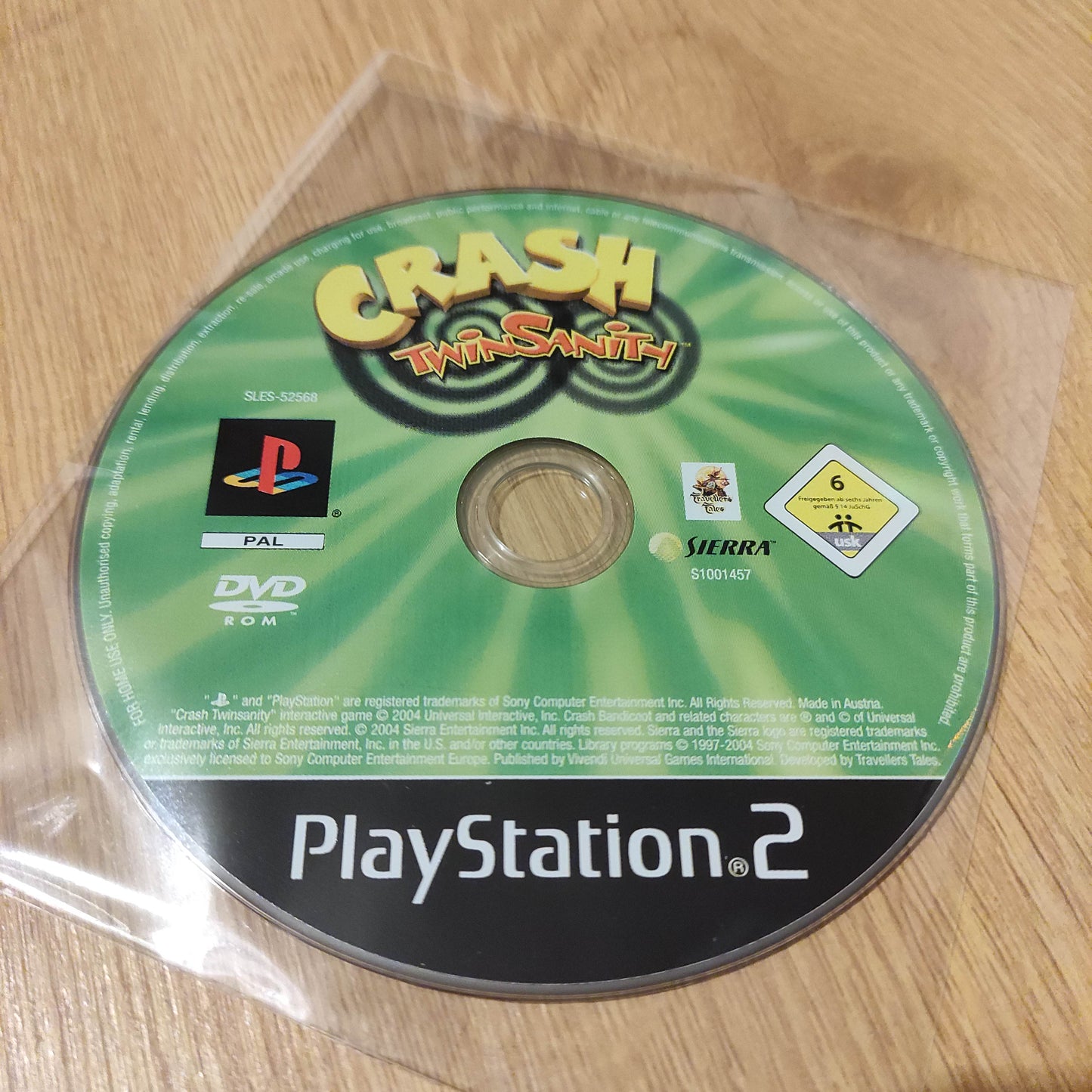 Crash Bandicoot Twin Sanity Disc Only PS2