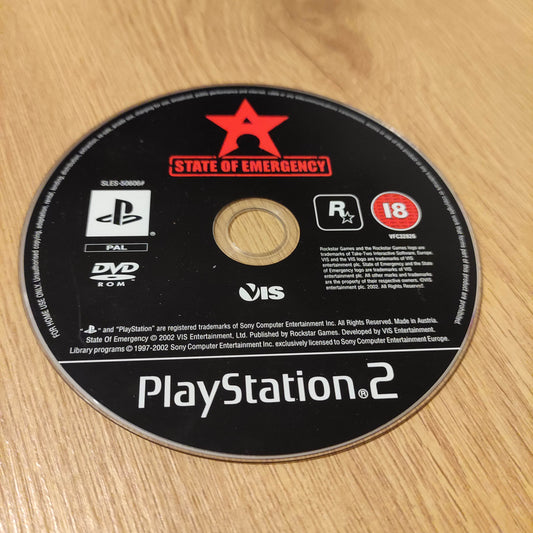 State of Emergency Disc Only  PS2
