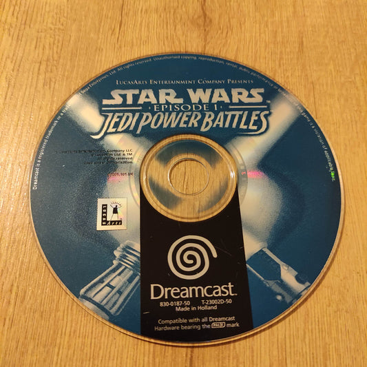 Star Wars Episode 1 Jedi Power Battles Disc Only Dreamcast