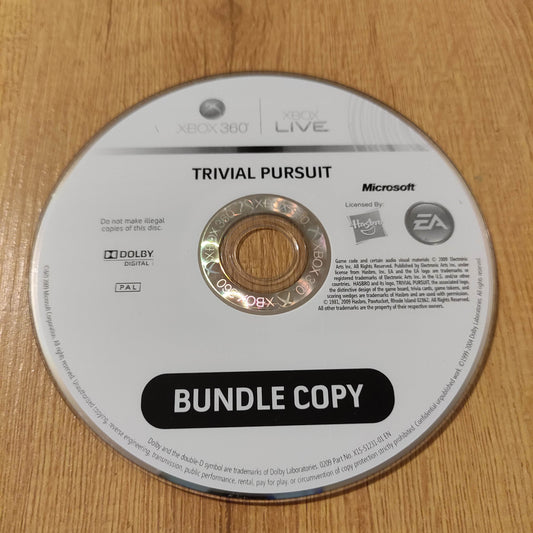 Trivial Pursuit Disc Only XBox 360