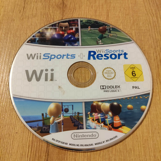 Wii Sports + Wii Sports Resort Disc Only Wii