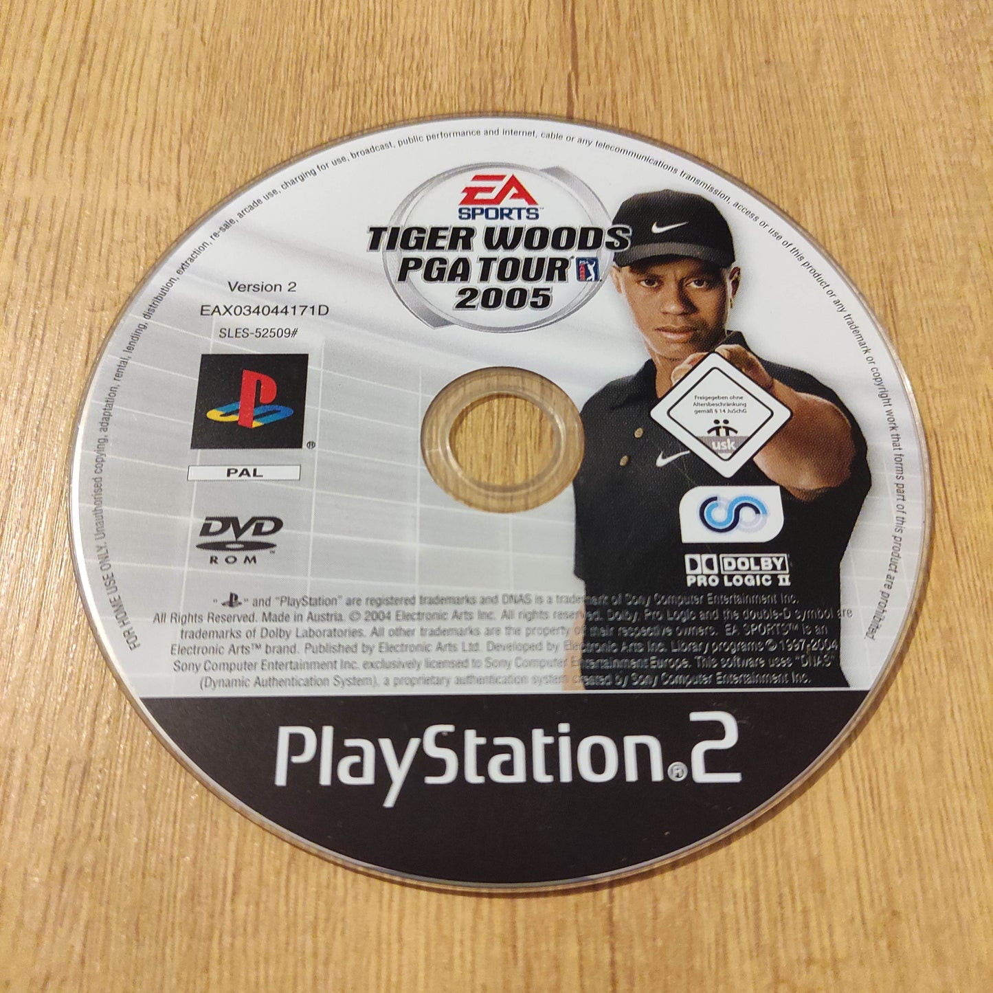Tiger Woods PGA Tour 2005 Disc Only PS2
