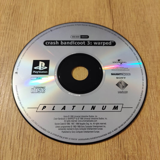 Crash Bandicoot 3 Warped Disc Only PS1