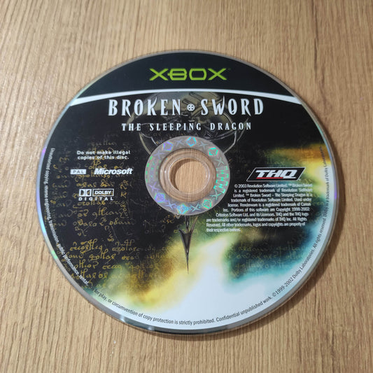 Broken Sword, The Sleeping Dragon Disc Only (XBox Original)