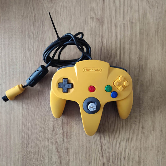 Official Yellow & Blue N64 Controller - 8-Bit Exchange (8BitX)