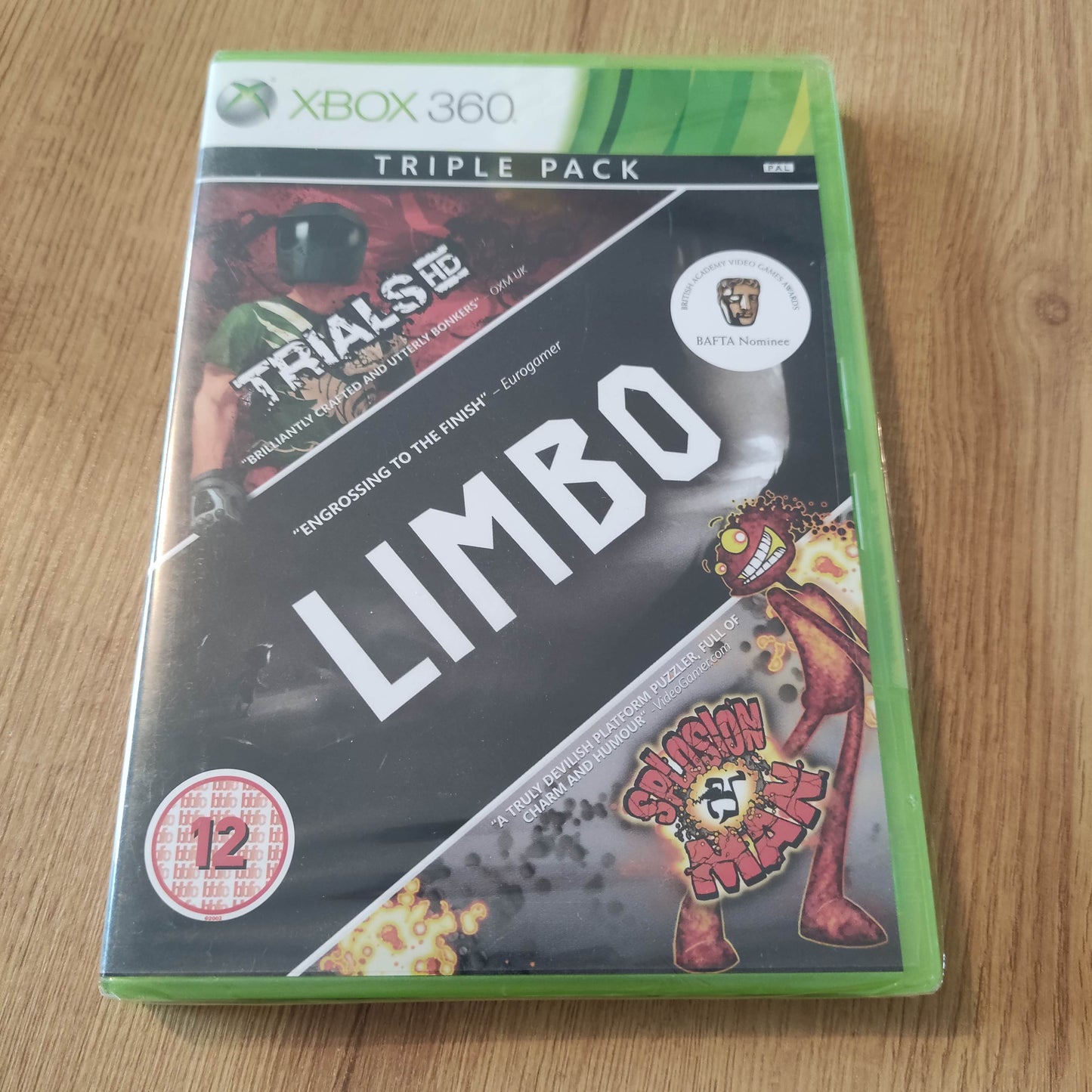 Trials hd/Limbo/splosion man Triple Pack (XBox 360)