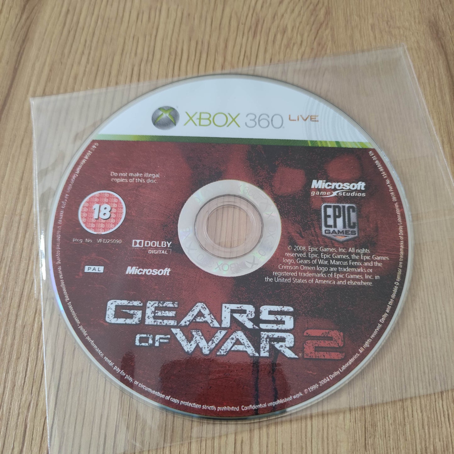 Gears of War 2 Disc Only Xbox 360