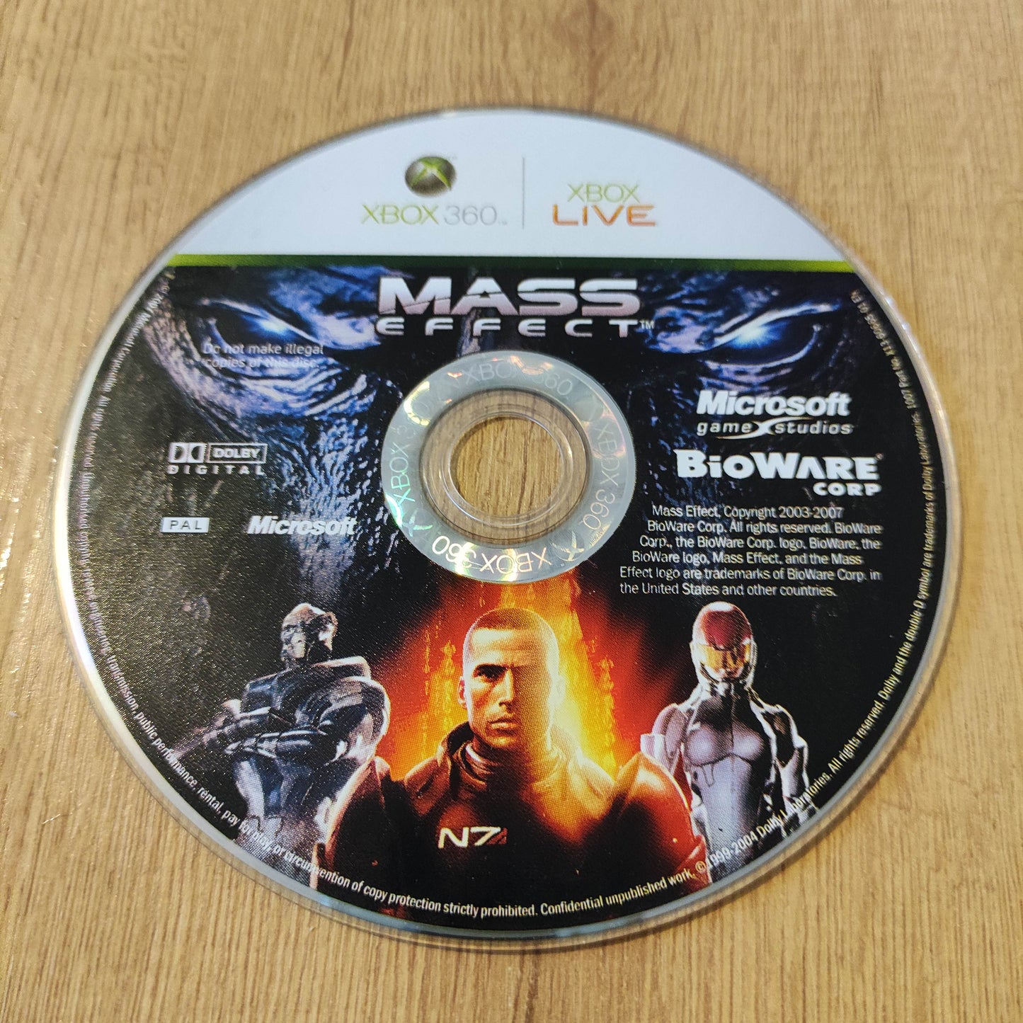 Mass Effect Disc Only (XBox 360)