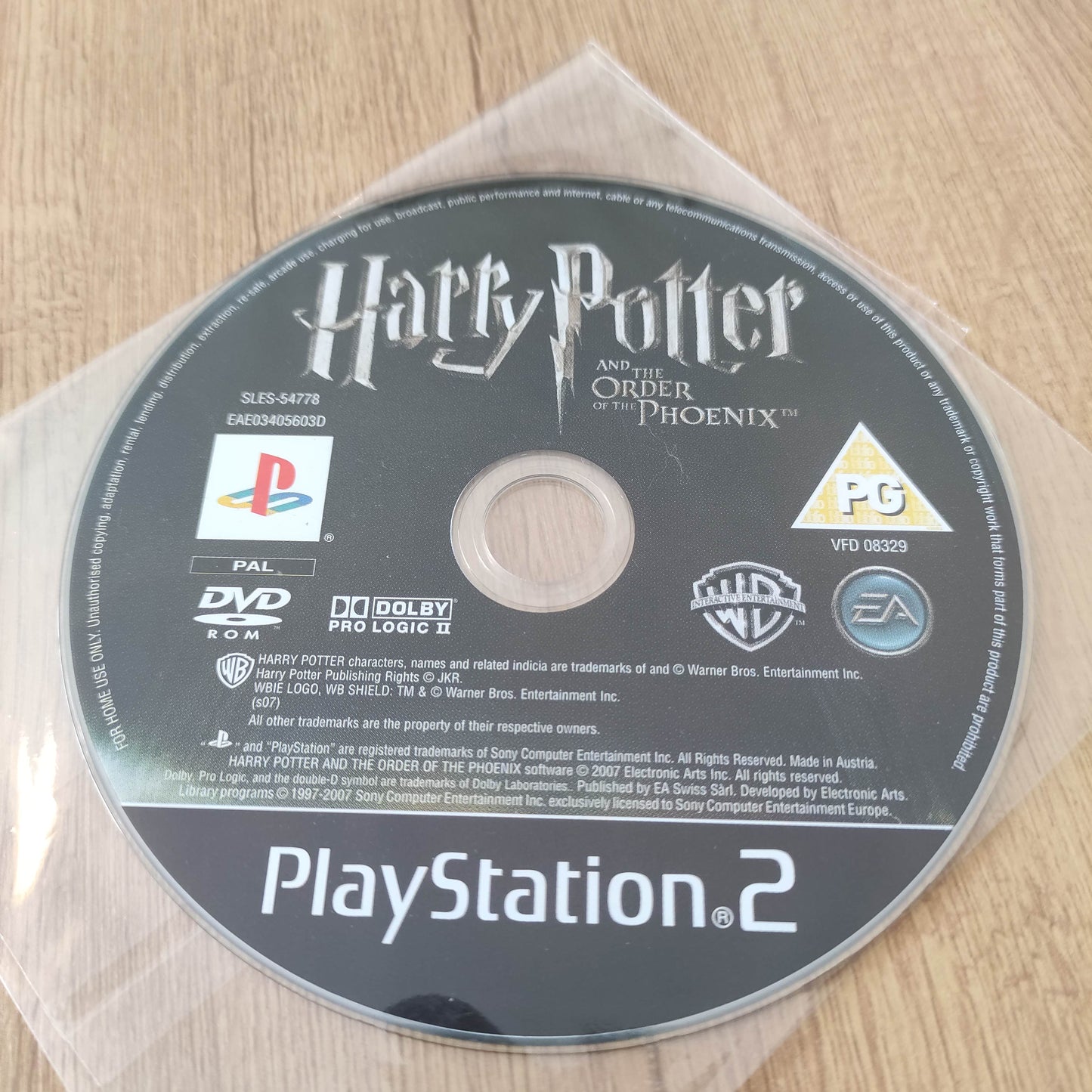 Harry Potter and the order of the phoenix Disc Only PS2