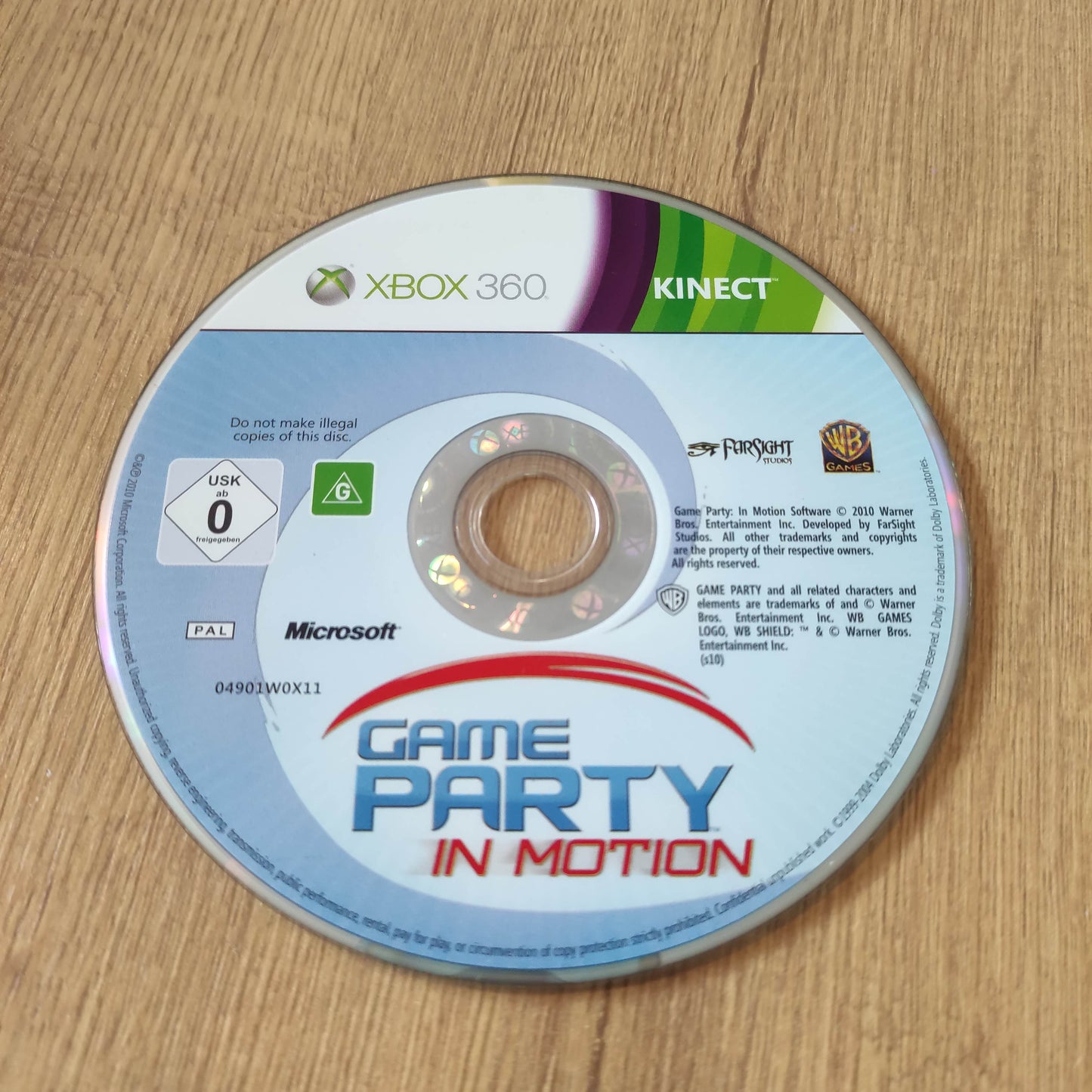 Game Party in Motion Disc Only  Xbox 360