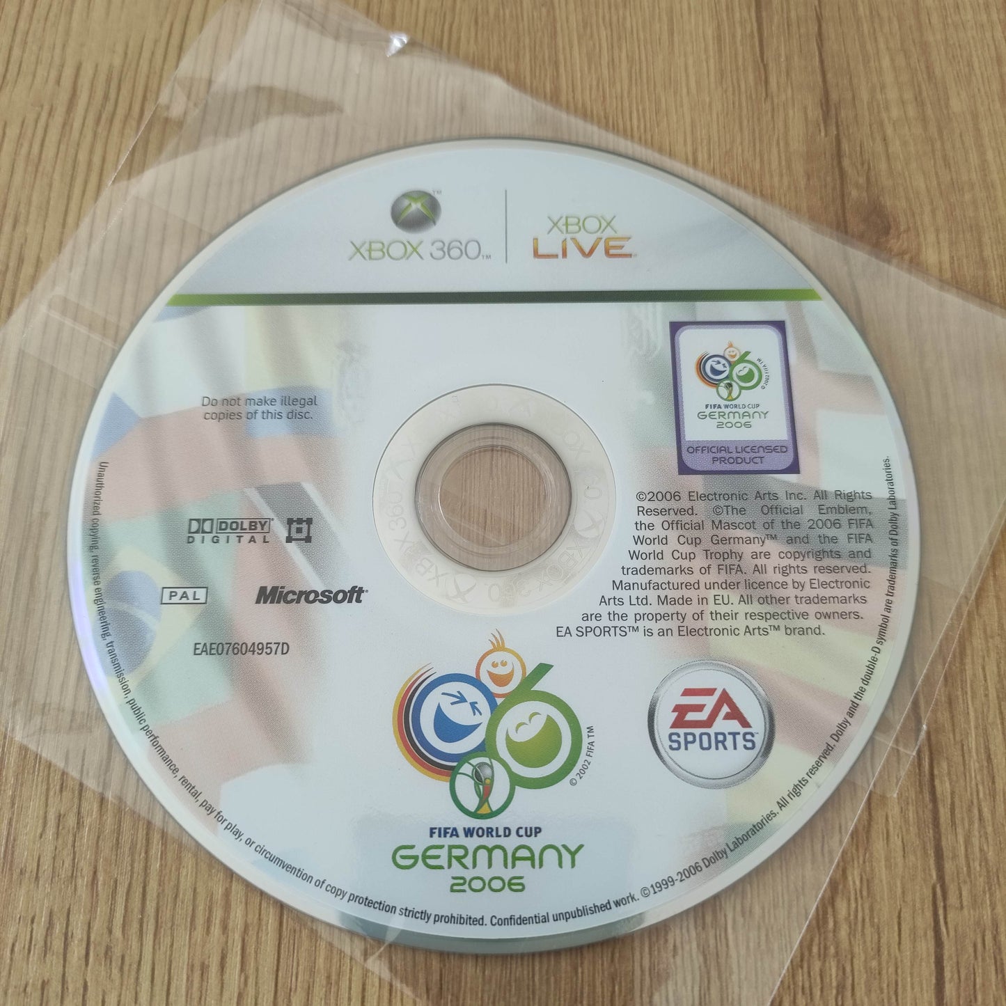 Fifa World Cup Germany 2006 Disc Only (XBox 360)