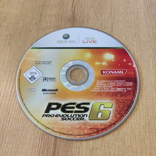 PES 6 Disc Only (XBox 360)