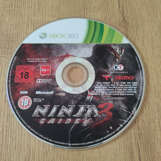 Ninja Gaiden 3 Disc Only (XBox 360)