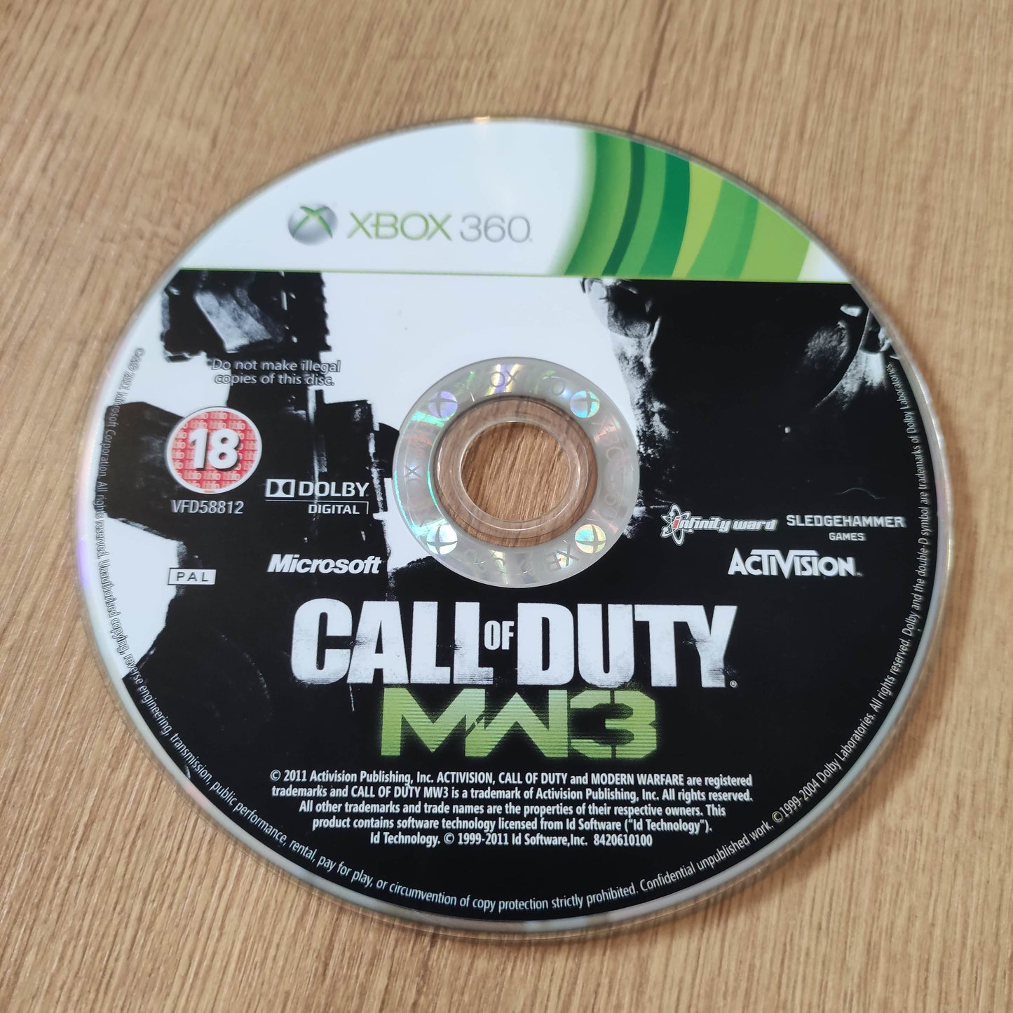 Call of Duty Modern Warfare 3 Disc Only Xbox 360