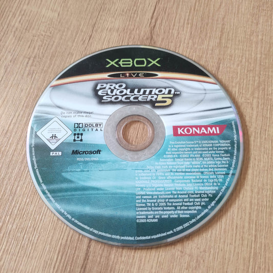 Pro evolution soccer 5 Disc Only (XBox Original)