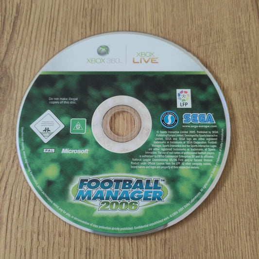 Football Manager 2006 Disc Only (XBox 360)