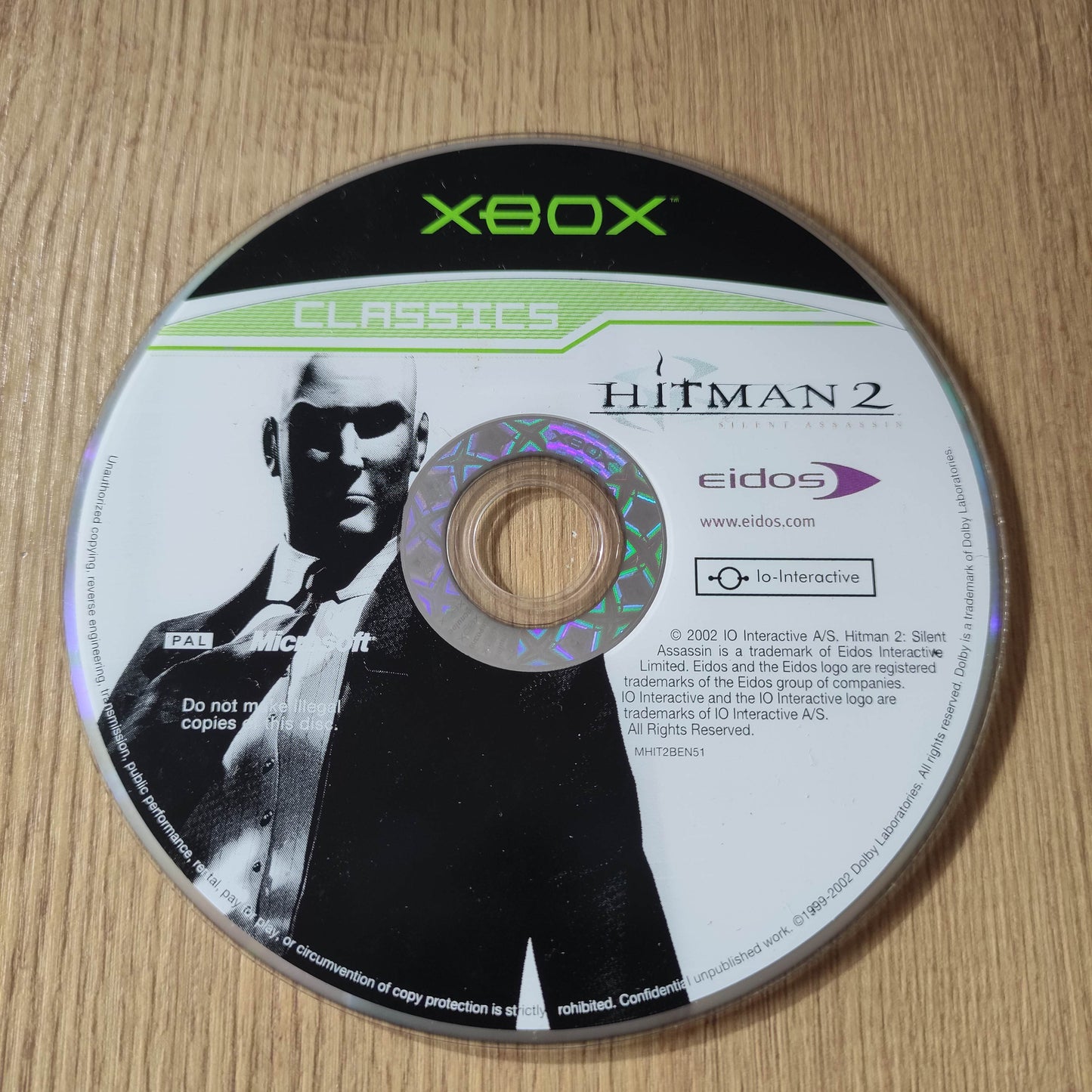 Hitman 2 Classics Disc Only (Xbox Original)