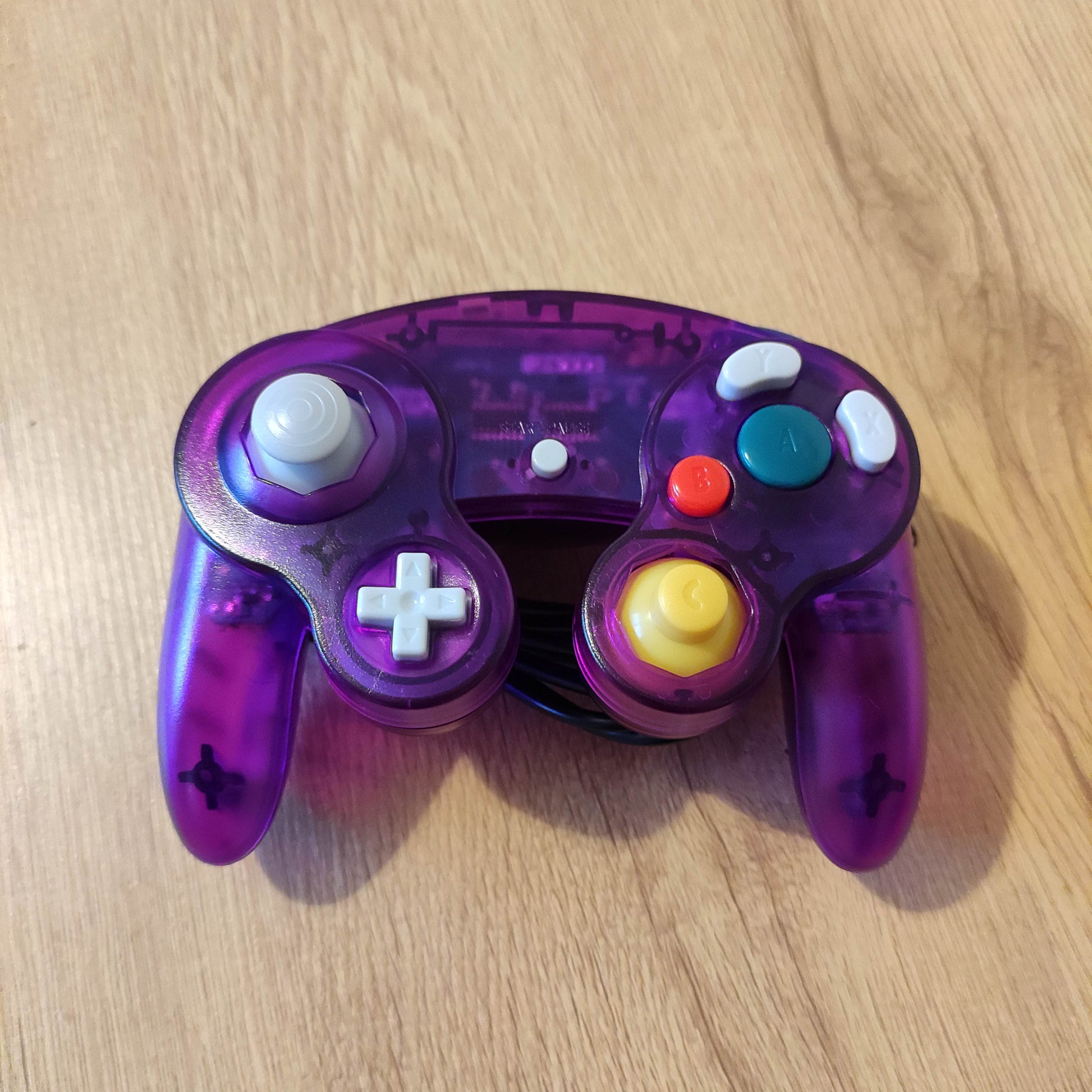 Clear Purple Gamecube Controller - 8-Bit Exchange (8BitX)